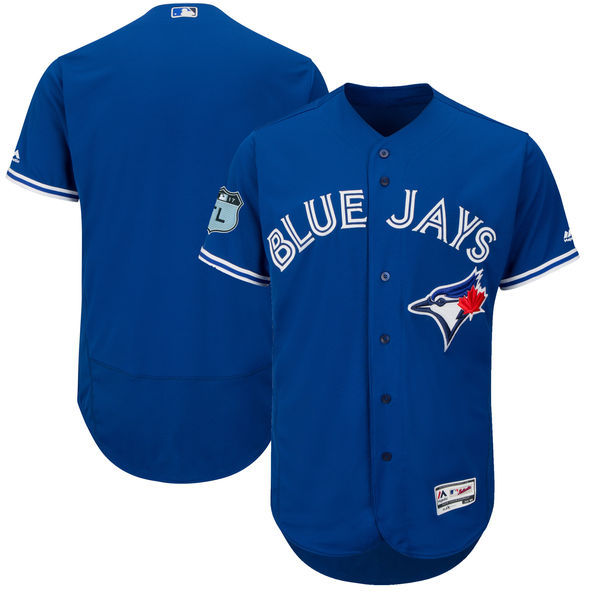 2017 MLB Toronto Blue Jays Blank Blue Jerseys->toronto blue jays->MLB Jersey